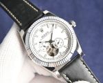 Rolex Oyster Perpetual Date 82S7 Movement 41mm Black/White Face Watch